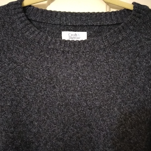 Croft & Barrow Mens SZ 2XL RN# 73277 Blue and Black Sweater - Picture 2 of 8